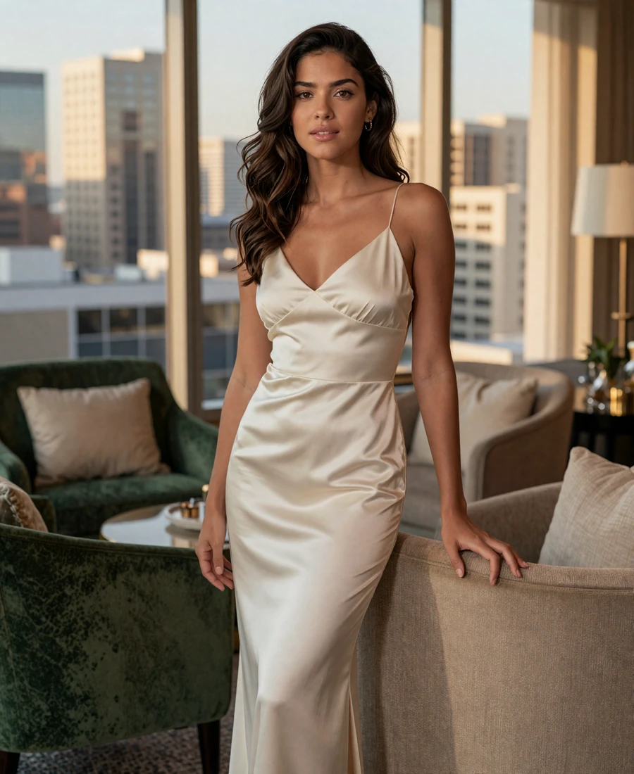 Elegant woman in a refined San Antonio setting representing sugar baby San Antonio private local dating