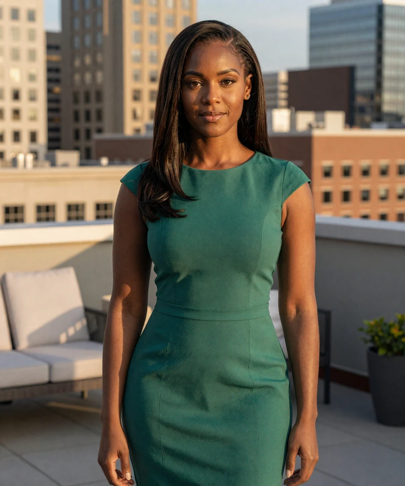 Stylish woman at an upscale Miami terrace shown as a premium sugar daddy Miami match